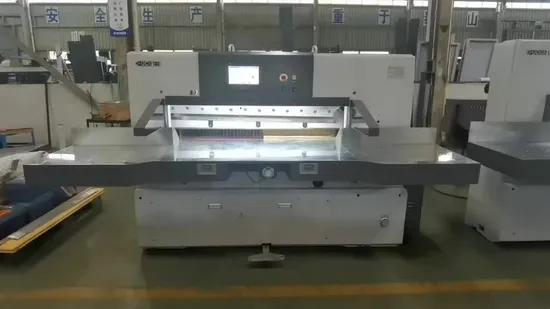 Full Automatic High Quality High Speed Program Control Hydraulic Heavy Duty Paper Cutter